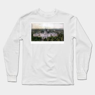 WASHINGTON CAPITOL 1857 city old map Long Sleeve T-Shirt